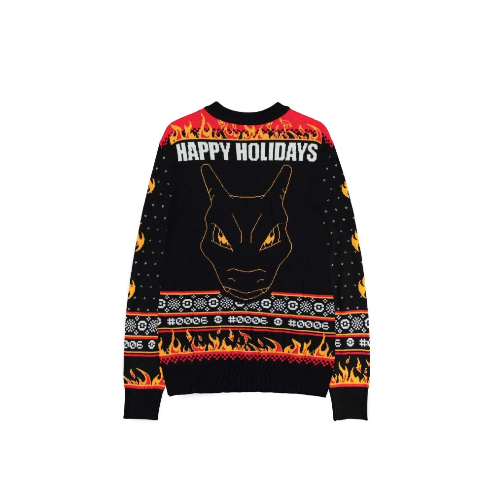 Pokémon - Charizard Weihnachtspullover - Schwarz